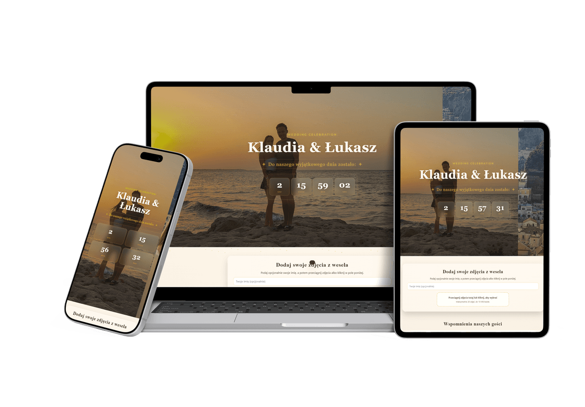 Weselna strona internetowa — Weselna strona internetowa | Klaudia & Łukasz